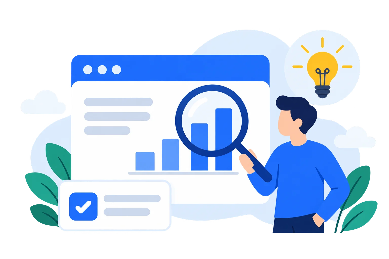 Contact and message illustration
